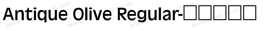 Antique Olive Regular字体转换